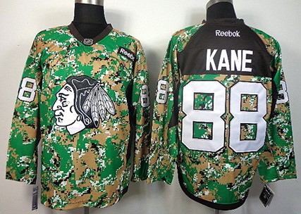 Chicago Blackhawks #88 Patrick Kane 2014 Camo Jersey