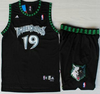 Minnesota Timberwolves #19 Sam Cassell Black Swingman Jersey Short Suits