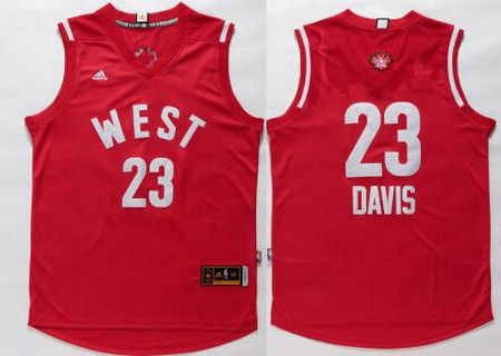 2015-16 NBA Western All-Stars Men's #23 Anthony Davis Revolution 30 Swingman Red Jersey