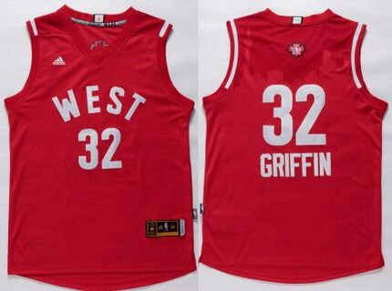 2015-16 NBA Western All-Stars Men's #32 Blake Griffin Revolution 30 Swingman Red Jersey