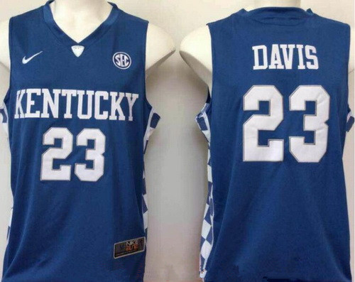 Men's Kentucky Wildcats #23 Anthony Davis Royal Blue College Basketball 2017 Nike Swingman Stitched NCAA Jersey