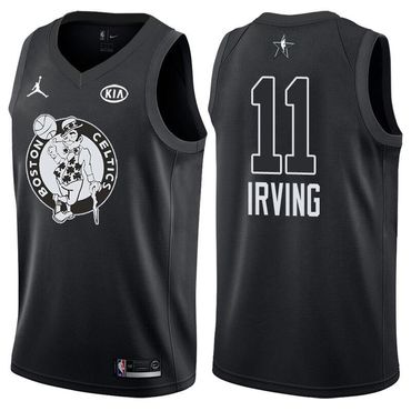 Celtics 11 Kyrie Irving Jordan Brand Black 2018 All-Star Game Swingman Jersey