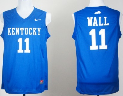 Kentucky Wildcats #11 John Wall Royal Blue College Basketball Jersey