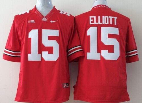 Ohio State Buckeyes #15 Ezekiel Elliott 2014 Red Limited Jersey