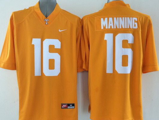 Men's Tennessee Volunteers #16 Peyton Manning Orange 2015 NCAA Football Nike Jersey