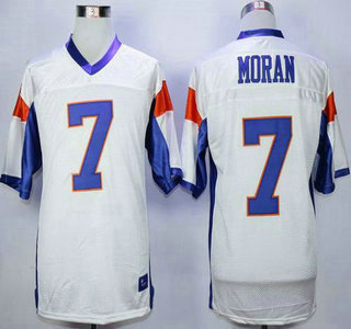 Blue Mountain State #7 Alex Moran White 2015 College Football Jersey