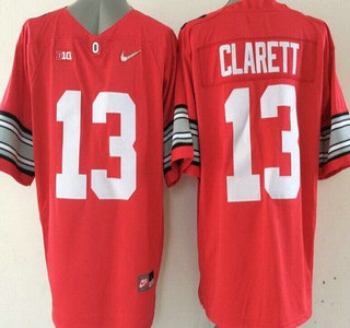 Ohio State Buckeyes #13 Maurice Clarett Red Diamond Quest College Football Nike Limited Jersey