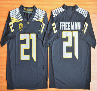 Oregon Duck #21 Royce Freeman Black College Football Nike Limited Jersey