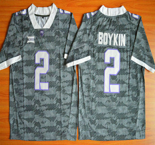 TCU Horned Frogs #2 Trevone Boykin Grey 2015 College Football Jersey