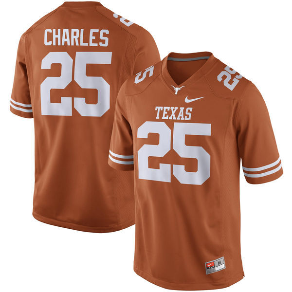 Men's Texas Longhorns 25 Jamaal Charles Orange Nike College Jersey