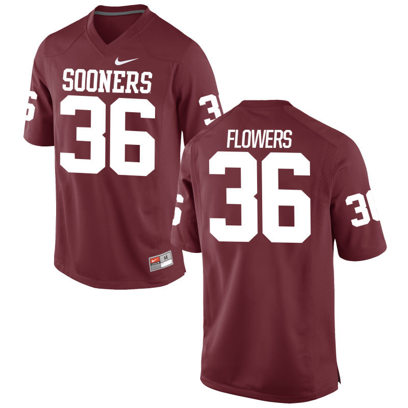 Men's Nike Dimitri Flowers Oklahoma Sooners #36 Limited Cardinal Alumni Football Jersey