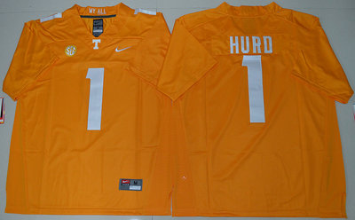 Tennessee Vols #1 Jalen Hurd Dobbs Orange College Jersey