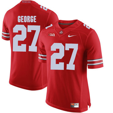 Ohio State Buckeyes 27 Eddie George Red College Football Jersey