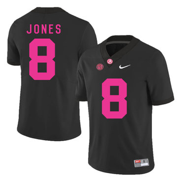 Alabama Crimson Tide 8 Julio Jones Black 2017 Breast Cancer Awareness College Football Jersey