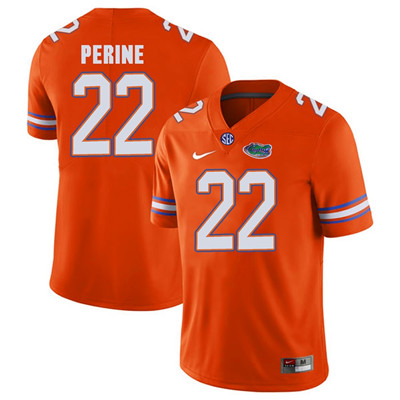 Florida Gators Orange #22 Lamical Perine Football Player Performance Jersey