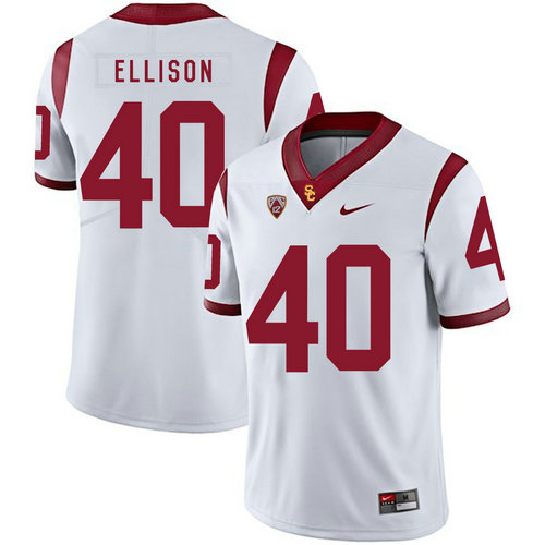 USC Trojans 40 Rhett Ellison White College Football Jersey