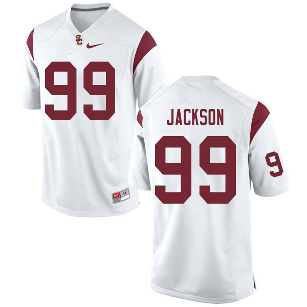 Men #99 Drake Jackson USC Trojans College Football White Jerseys