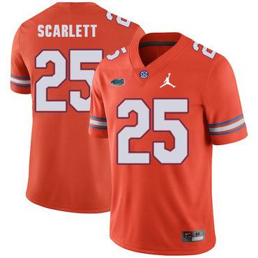 Florida Gators 25 Jordan Scarlett Orange College Football Jersey