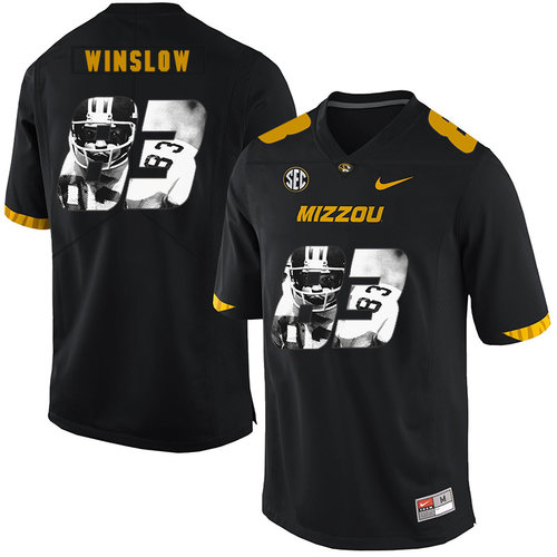 Missouri Tigers 83 Kellen Winslow Black Nike Fashion College Football Jersey