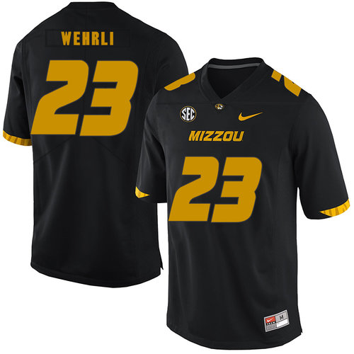 Missouri Tigers 23 Roger Wehrli Black Nike College Football Jersey