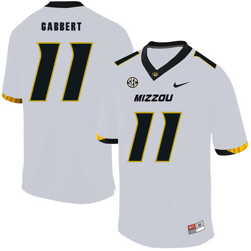 Missouri Tigers 11 Blaine Gabbert White Nike College Football Jersey