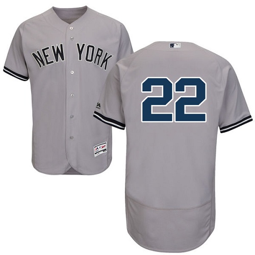 Yankees 22 Jacoby Ellsbury Gray Flexbase Jersey