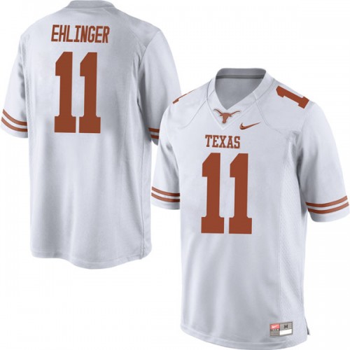 Men's Nike #11 Sam Ehlinger Texas Longhorns Replica White Mens Football College Jersey