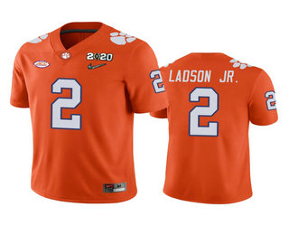 Men's Clemson Tigers #2 Frank Ladson Jr. Orange 2020 National Championship Game Jersey