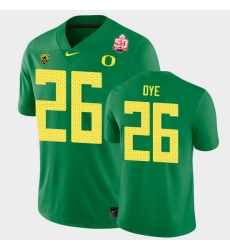 Men Oregon Ducks Travis Dye 2021 Fiesta Bowl Green Game Jersey 0A