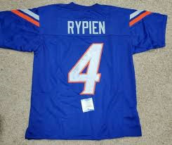 Mens Boise State Broncos #4 Brett Rypien Nike Royal College Football Jersey