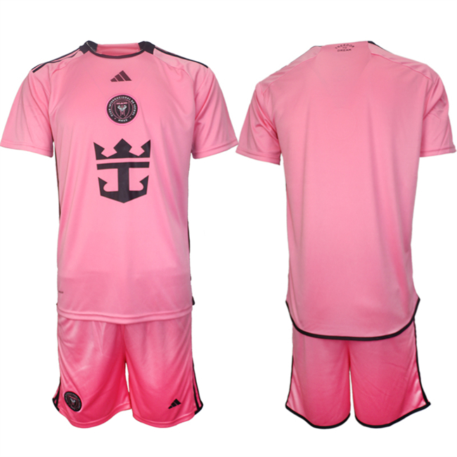 Men's Inter Miami CF Blank 2024-25 Pink Home Soccer Jersey Suit