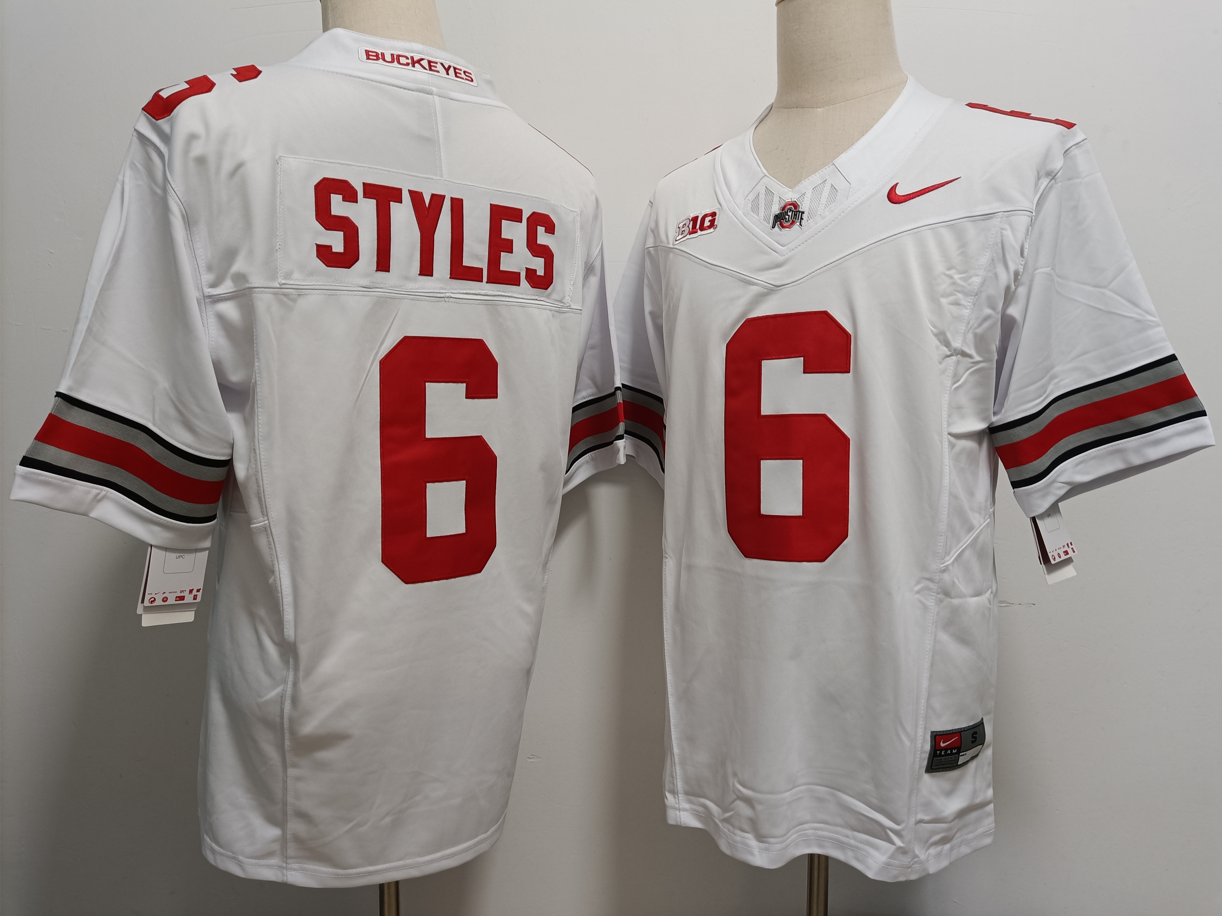 Men's Ohio State Buckeyes #6 Sonny Styles White FUSE College Football Jersey