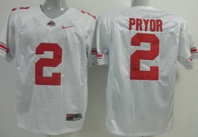 Alabama Crimson Tide #2 Pryor White Jersey