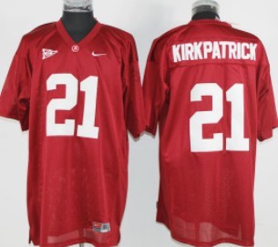 Alabama Crimson Tide #21 Kirkpatrick Red Jersey