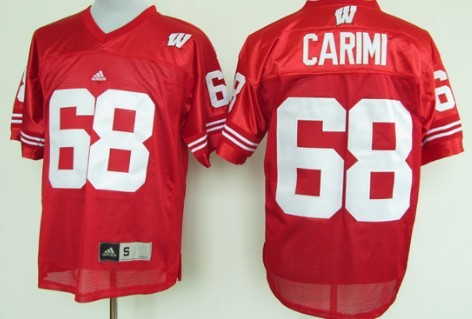 Wisconsin Badgers #68 Gabe Carimi Red Jersey