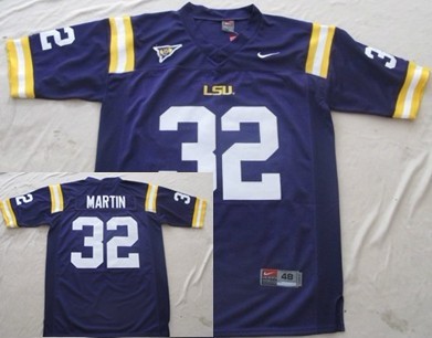 LSU Tigers #32 Martin Purple Jersey