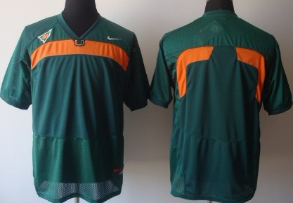 Miami Hurricanes Blank Green Jersey