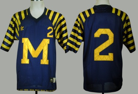 Michigan Wolverines #2 Charles Woodson Navy Blue Under The Lights Jersey