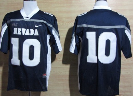 Nevada Wolf Pack #10 Colin Kaepernick Navy Blue WAC Patch Jersey