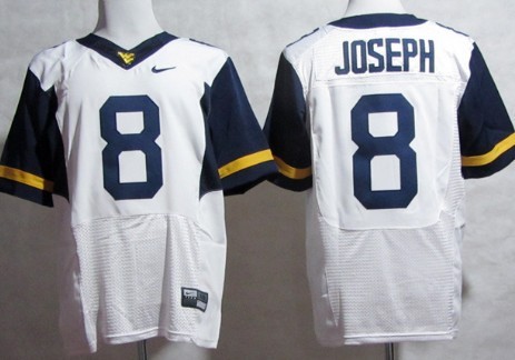 West Virginia Mountaineers #8 Karl Joseph 2013 White Elite Jersey