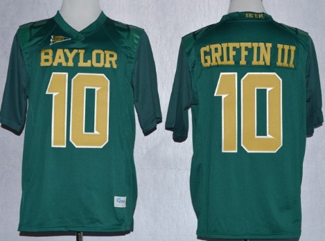 Baylor Bears #10 Robert Griffin III 2013 Green Jersey