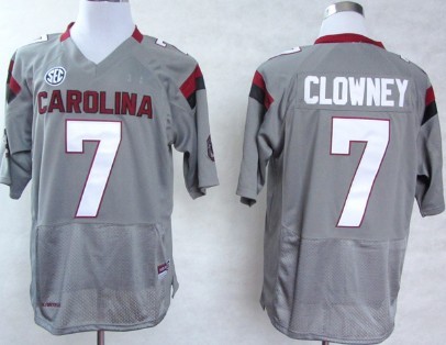 South Carolina Gamecocks #7 Jadeveon Clowney 2013 Gray Jersey