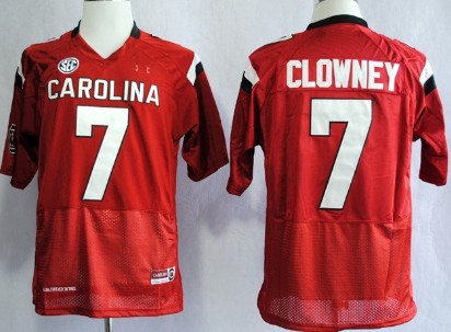 South Carolina Gamecocks #7 Jadeveon Clowney 2013 Red Jersey