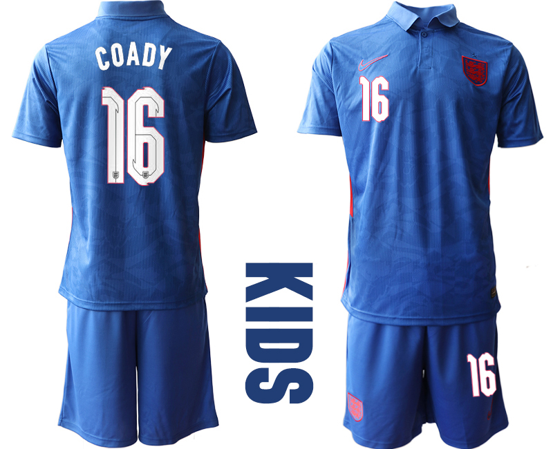 2021 European Cup England away Youth 16 soccer jerseys