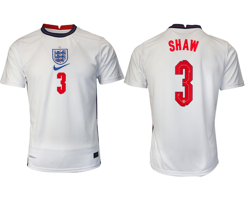 Men 2021 Europe England home AAA version 3 soccer jerseys