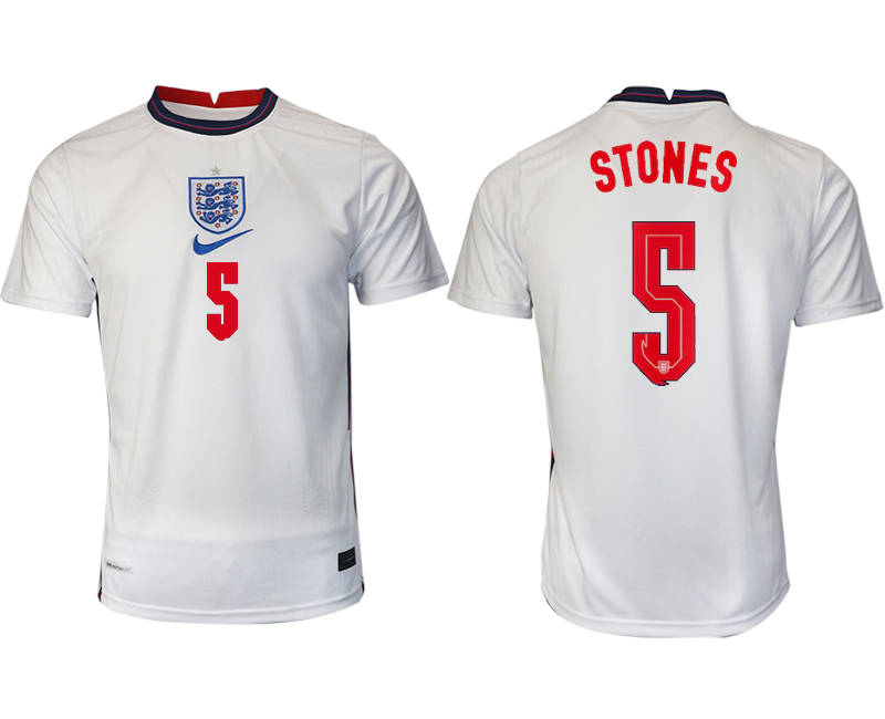 Men 2021 Europe England home AAA version 5 soccer jerseys