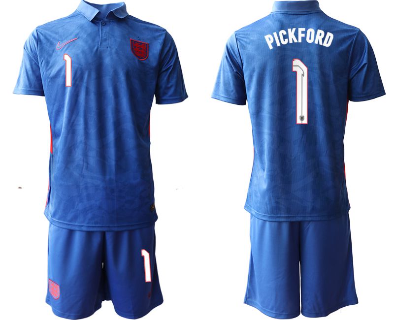 Men 2020-2021 European Cup England away blue 1 Nike Soccer Jersey