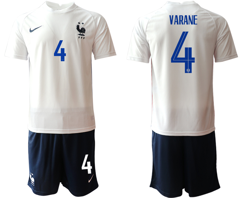 Men 2021 France away 4 soccer jerseys