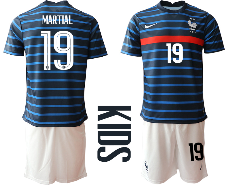 2021 France home Youth 19 soccer jerseys