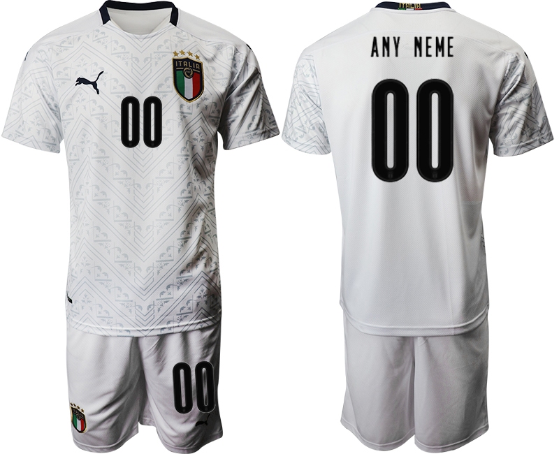 2021 Men Italy away customized white soccer jerseys